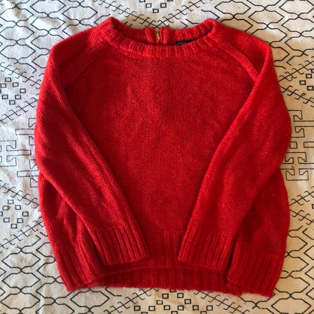 Chic little red sweater